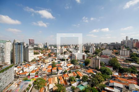 Vista da Varanda Gourmet de apartamento à venda com 3 quartos, 120m² em Pinheiros, São Paulo
