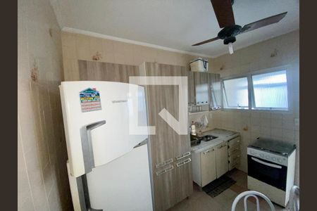 Cozinha de apartamento para alugar com 1 quarto, 57m² em Vila Tupi, Praia Grande