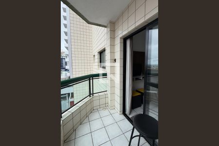 Varanda - Sala de apartamento para alugar com 1 quarto, 42m² em Cidade Ocian, Praia Grande