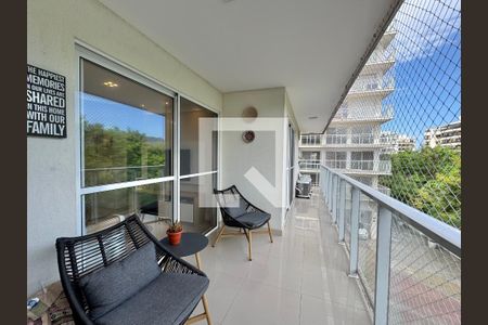 Varanda de apartamento à venda com 3 quartos, 91m² em Recreio dos Bandeirantes, Rio de Janeiro
