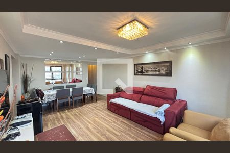 Sala de apartamento à venda com 3 quartos, 107m² em Vila Assunção, Santo André