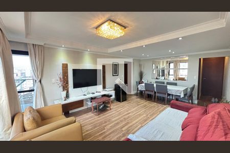 Sala de apartamento à venda com 3 quartos, 107m² em Vila Assunção, Santo André