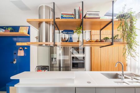 Cozinha de apartamento à venda com 1 quarto, 70m² em Pinheiros, São Paulo