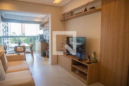 Sala de apartamento à venda com 1 quarto, 50m² em Jardim das Acacias, São Paulo