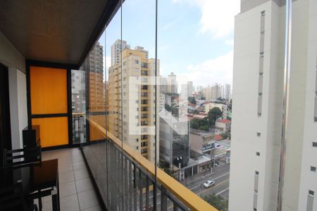 Sala / Cozinha - Varanda de apartamento para alugar com 1 quarto, 43m² em Santana, São Paulo