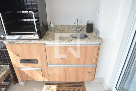 Varanda da Sala de apartamento à venda com 2 quartos, 70m² em Vila Curuçá, Santo André