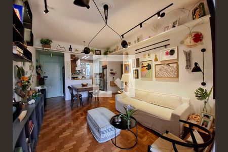 Sala de apartamento à venda com 3 quartos, 98m² em Laranjeiras, Rio de Janeiro