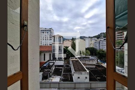 Vista da sala de apartamento à venda com 3 quartos, 98m² em Laranjeiras, Rio de Janeiro
