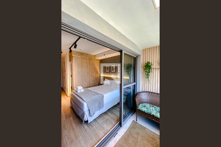 Varanda de kitnet/studio para alugar com 1 quarto, 35m² em Vila Mariana, São Paulo