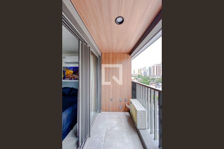 Varanda de kitnet/studio para alugar com 1 quarto, 24m² em Vila Regente Feijó, São Paulo