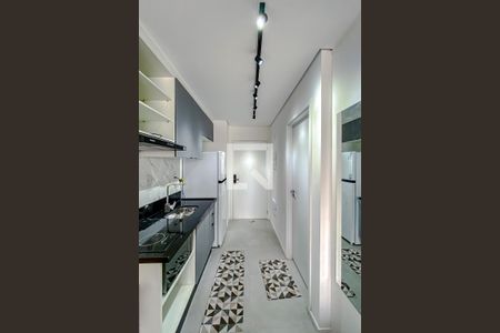 Cozinha de kitnet/studio para alugar com 1 quarto, 24m² em Vila Regente Feijó, São Paulo