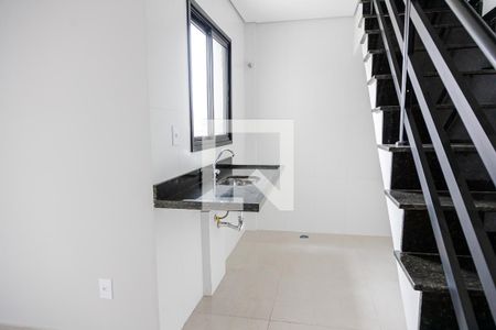 Cozinha de apartamento à venda com 2 quartos, 92m² em Santa Maria, Santo André