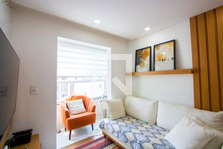 Sala de apartamento à venda com 2 quartos, 57m² em Parque Sao Vicente, Santo André