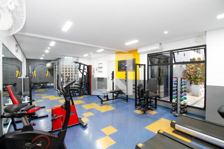Área Comum - Academia de apartamento à venda com 1 quarto, 49m² em Pinheiros, São Paulo