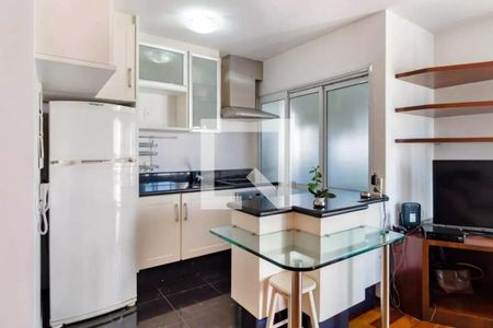 Cozinha de apartamento à venda com 1 quarto, 71m² em Vila Madalena, São Paulo