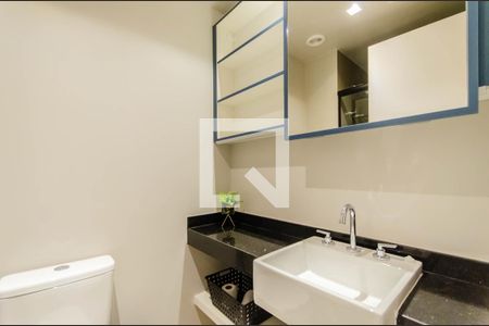 Banheiro de kitnet/studio para alugar com 1 quarto, 20m² em Vila Mariana, São Paulo