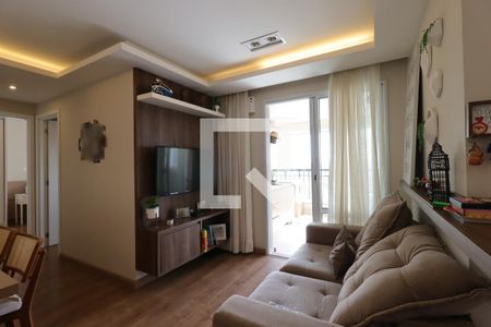 Sala de apartamento à venda com 2 quartos, 64m² em Vila Curuçá, Santo André