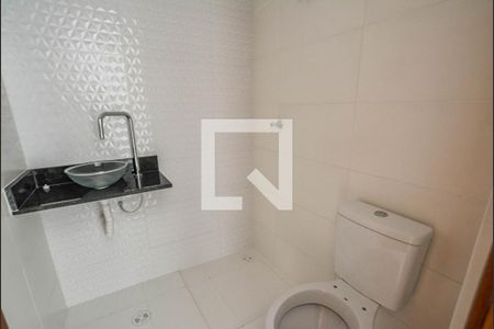 Banheiro Suíte de apartamento à venda com 2 quartos, 65m² em Vila Assunção, Santo André
