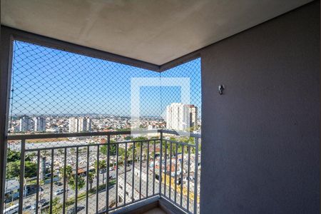 Varanda da Sala de apartamento à venda com 3 quartos, 61m² em Vila Curuçá, Santo André