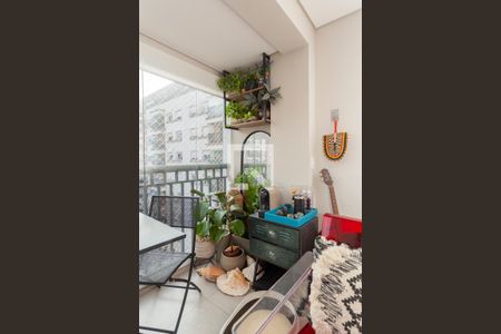 Varanda da Sala de apartamento para alugar com 1 quarto, 40m² em Vila Castelo, São Paulo