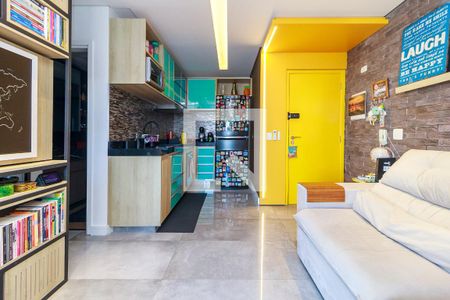 Sala de apartamento para alugar com 1 quarto, 42m² em Cidade Monções, São Paulo