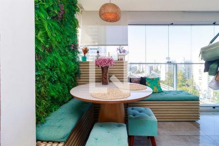 Sala - Varanda de apartamento para alugar com 1 quarto, 42m² em Cidade Monções, São Paulo