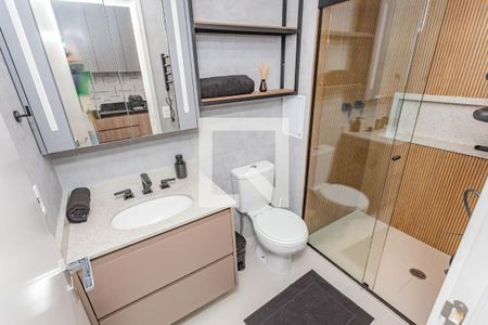 Banheiro de kitnet/studio à venda com 1 quarto, 30m² em Liberdade, São Paulo