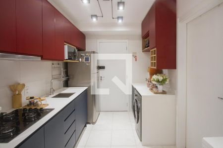 Cozinha de apartamento para alugar com 1 quarto, 30m² em Jardim Caravelas, São Paulo