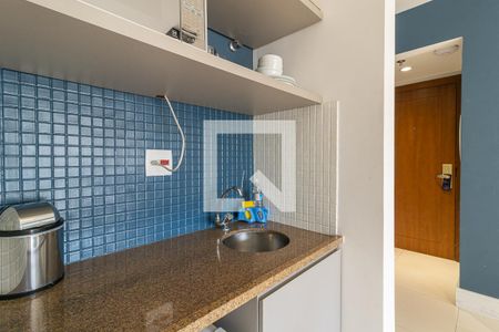 Cozinha de apartamento para alugar com 1 quarto, 36m² em Itaim Bibi, São Paulo