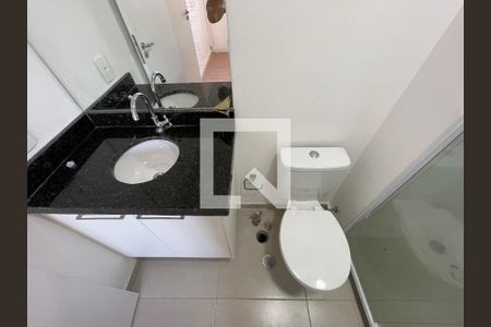 Banheiro da Suíte de apartamento para alugar com 1 quarto, 24m² em Vila Lageado, São Paulo