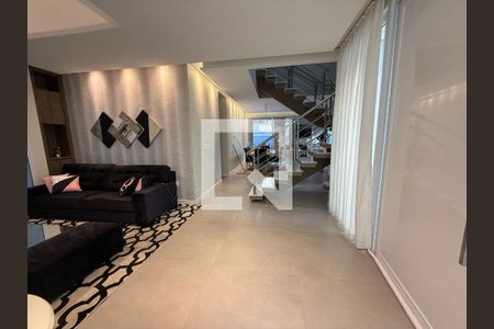 Sala de casa de condomínio à venda com 4 quartos, 402m² em Swiss Park, Campinas