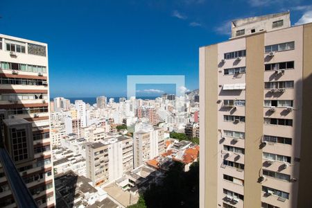 Sala - Vista para a praia de apartamento para alugar com 2 quartos, 65m² em Ipanema, Rio de Janeiro