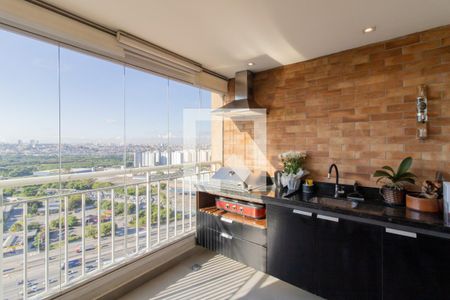 Varanda Gourmet de apartamento à venda com 2 quartos, 73m² em Vila Antonieta, Guarulhos