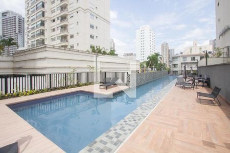 Piscina de kitnet/studio à venda com 1 quarto, 58m² em Vila Cordeiro, São Paulo