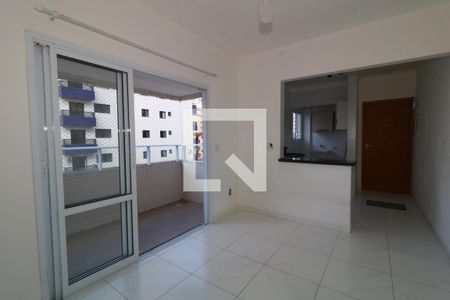 Sala de apartamento para alugar com 1 quarto, 46m² em Guilhermina, Praia Grande