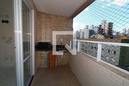 Varanda da Sala de apartamento para alugar com 1 quarto, 46m² em Guilhermina, Praia Grande
