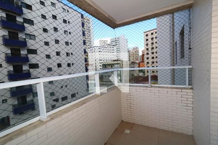 Varanda da Sala de apartamento para alugar com 1 quarto, 46m² em Guilhermina, Praia Grande