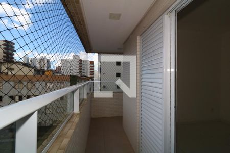 Varanda do Quarto 1 de apartamento para alugar com 1 quarto, 46m² em Guilhermina, Praia Grande