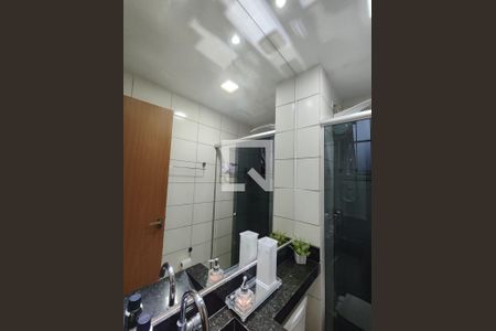 Banheiro de apartamento à venda com 2 quartos, 45m² em Chacaras Reunidas Santa Terezinha, Contagem