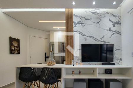 Sala de apartamento para alugar com 1 quarto, 45m² em Vilamar, Praia Grande