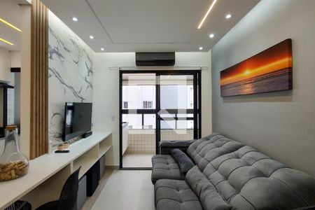 Sala de apartamento para alugar com 1 quarto, 45m² em Vilamar, Praia Grande