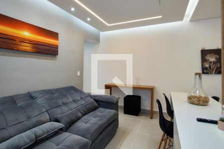 Sala de apartamento para alugar com 1 quarto, 45m² em Vilamar, Praia Grande