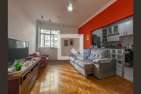 Sala de apartamento para alugar com 2 quartos, 62m² em Botafogo, Rio de Janeiro