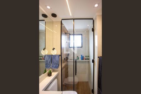 Banheiro Social de apartamento à venda com 3 quartos, 70m² em Centro, Diadema