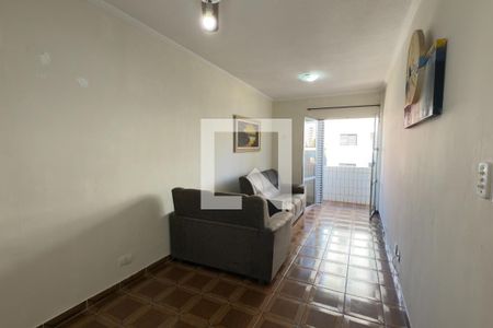 Sala de apartamento para alugar com 1 quarto, 50m² em Tupi, Praia Grande
