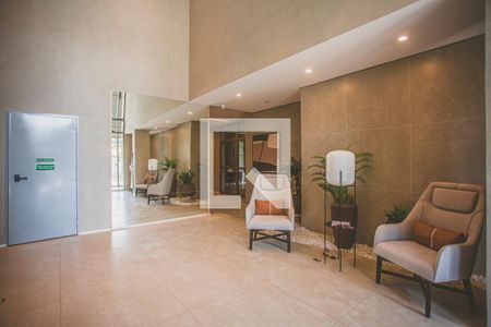 Studio à venda com 25m², 1 quarto e sem vagaHall social