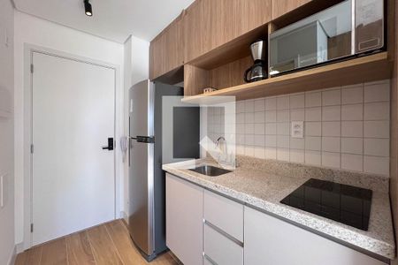 Cozinha de kitnet/studio à venda com 1 quarto, 24m² em Liberdade, São Paulo