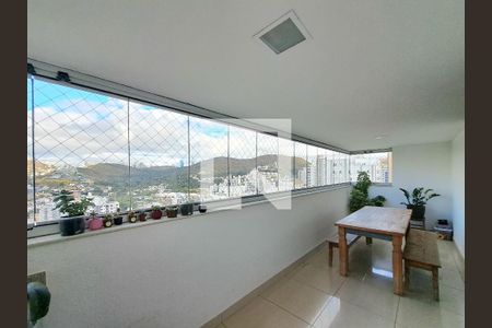 Varanda da Sala de apartamento à venda com 3 quartos, 127m² em Buritis, Belo Horizonte