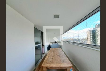 Varanda da Sala de apartamento à venda com 3 quartos, 127m² em Buritis, Belo Horizonte