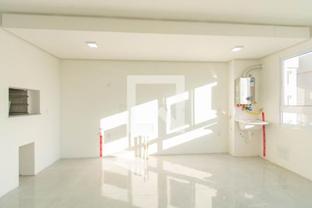 Sala/Cozinha de apartamento para alugar com 2 quartos, 52m² em Fátima, Canoas